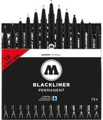 MOLOTOW Blackliner Fineliner-Set 0.05 + 0.1 + 0.2 + 0.3 + 0.4 + 0.5 + 0.9 + 1.0 mm