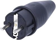 as-Schwabe Schuko-Stecker Vollgummi