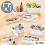 LEITZ Aufbewahrungsbox 3,0 l - 24,6 x 16,0 x 9,8 cm perlwei&szlig;/grau