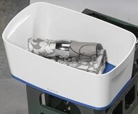 LEITZ Aufbewahrungsbox 5,0 l - 31,8 x 19,1 x 12,8 cm perlwei&szlig;/blau