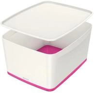 LEITZ Aufbewahrungsbox 18,0 l - 38,5 x 31,8 x 19,8 cm perlwei&szlig;/pink