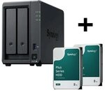 Synology Disk Station DS725+ NAS-Server + Synology Plus 3.5" SATA 6Gb/s...