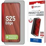 DISPLEX Privacy Full Cover Panzerglas (10H) f&uuml;r Samsung Galaxy S25 Edge