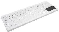 Active Key MedicalKey AK-C7412F Tastatur mit Touchpad - QWERTZ Deutsch - Wei&szlig;