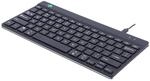 R-Go Tools Compact Break kabelgebundene Tastatur - QWERTY US - schwarz