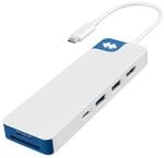 Hyper&reg; HyperDrive Flex 8 Dockingstation USB-C Hub wei&szlig;/blau