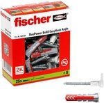 fischer EasyHook Angle - DuoPower 8x40 D&uuml;bel mit Schrauben 25 St&uuml;ck