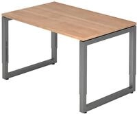 HAMMERBACHER h&ouml;henverstellbarer Schreibtisch VRS12/N/G nussbaum