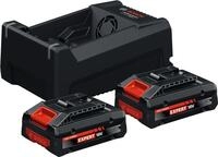 BOSCH Professional Werkzeugakkus mit Schnellladeger&auml;t EXPERT Starter Set 18V Li-Ion