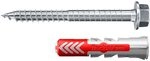 fischer DuoPower ETA 8x40 D&uuml;bel mit Schrauben 8 x 48 mm, 50 St&uuml;ck