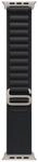 Apple Watch Alpine Loop 49mm Schwarz - Large - Titan Natur