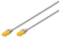 DIGITUS Patch-Kabel Slim RJ-45 (M) zu RJ-45 (M) 2m Kupfer U/UTP Cat 6a grau