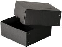FALKEN PURE 200x200mm Aufbewahrungsbox 1050 Blatt schwarz 21,0 x 21,0 x 8,5 cm,...