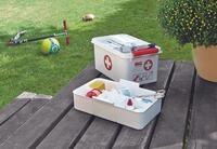 sunware&reg; Erste-Hilfe-Box the q-line 6,0 l - 30,0 x 20,0 x 14,5 cm wei&szlig;/rot