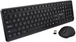 V7 CKW350US kabelloses Tastatur- und Maus-Set - QWERTY US - schwarz