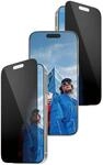 PanzerGlass&reg; Privacy Displayschutz mit schwarzem Rahmen iPhone 17 Pro