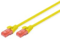 Digitus Patch-Kabel RJ-45 (M) zu RJ-45 (M) 1m CCA U/UTP Cat 6 gelb (DK-1612-010/Y)