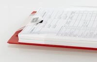 EICHNER Auftragstaschen rot f&uuml;r EICHNER Einstecktafel