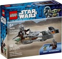 LEGO&reg; Star Wars 75436 Der Mandalorianer und Grogu auf ihrem Speeder Bike&trade;