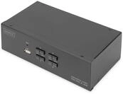 Digitus KVM-Switch, 4-Port, Dual-Display, 4K, HDMI&reg;