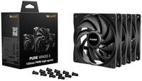 Be Quiet Geh&auml;usel&uuml;fter Pure Wings 3 3-Pack 120mm PWM HighSpeed schwarz
