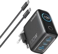 Anker 100W 3-Port Ladeger&auml;t mit USB-C Kabel, schwarz