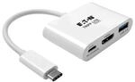 Eaton Tripp Lite Series USB-C zu HDMI Adapter mit USB-A Port and PD-Aufladung,...