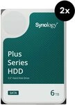 Synology 2 Plus 3.5" SATA HDD Festplatten 2x 6TB