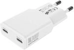 4smarts Netzladeger&auml;t PDPlug Slim Dual 30W GaN 2C, wei&szlig;