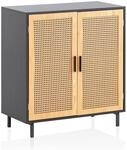 WOHNLING WL6.828 Sideboard Schwarz 80 cm x 40 cm x 87 cm