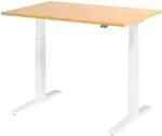 HAMMERBACHER VXMKA12/3/W elektrisch h&ouml;henverstellbarer Schreibtisch 70,0 - 120,0 cm