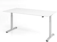 HAMMERBACHER elektrisch h&ouml;henverstellbarer Schreibtisch VXMST2E/W/S wei&szlig;