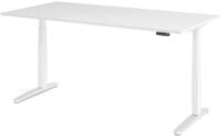 HAMMERBACHER elektrisch h&ouml;henverstellbarer Schreibtisch VXBHM2E/W/WC wei&szlig;