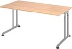 HAMMERBACHER h&ouml;henverstellbarer Schreibtisch VZS16/E/S eiche