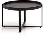 WOHNLING WL6.803 Couchtisch Schwarz 60 cm x 60 cm x 35 cm