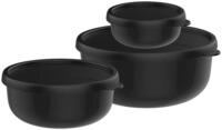 MEPAL Frischhaltedosen-Set Lumina, schwarz