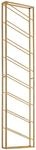 WOHNLING WL6.687 Weinregal Wand Gold 36 cm x 8 cm x 150 cm