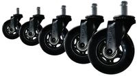 AMSTYLE Universal-Schwerlastrollen 5er Set SPM1.980 Schwarz