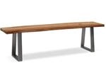 WOHNLING WL7.295 Esszimmerbank 160x40x45,5 cm Akazie Massivholz / Metall mit