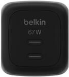 Belkin BoostCharge Pro 67 W 2x USB-C GaN Ladeger&auml;t, schwarz