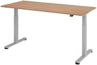 HAMMERBACHER elektrisch h&ouml;henverstellbarer Schreibtisch VXMST19/N/S nussbaum