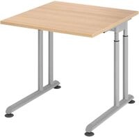 HAMMERBACHER h&ouml;henverstellbarer Schreibtisch VZS08/E/S eiche