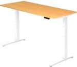 HAMMERBACHER VXBHM19/6/WW elektrisch h&ouml;henverstellbarer Schreibtisch 65,0 -...