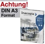 Inacopia Kopierpapier DIN A3 hochwei&szlig; 80 g/m&sup2;