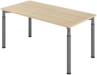 HAMMERBACHER h&ouml;henverstellbarer Schreibtisch VYS16/E/G eiche