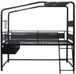 X Rocker Midsleeper Contra Gaming-Bett mit TV-Halterung f&uuml;r Kinder &...