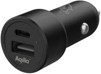Aqiila&reg; CHARGEBIRD 32W USB-A, USB-C Kfz-Ladeadapter CC2, schwarz