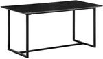 WOHNLING Esszimmertisch Marmor-Optik WL6.966 schwarz