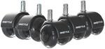 AMSTYLE Universal-Schwerlastrollen 5er Set SPM1.978 Schwarz