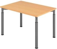 HAMMERBACHER h&ouml;henverstellbarer Schreibtisch VYS12/6/G buche